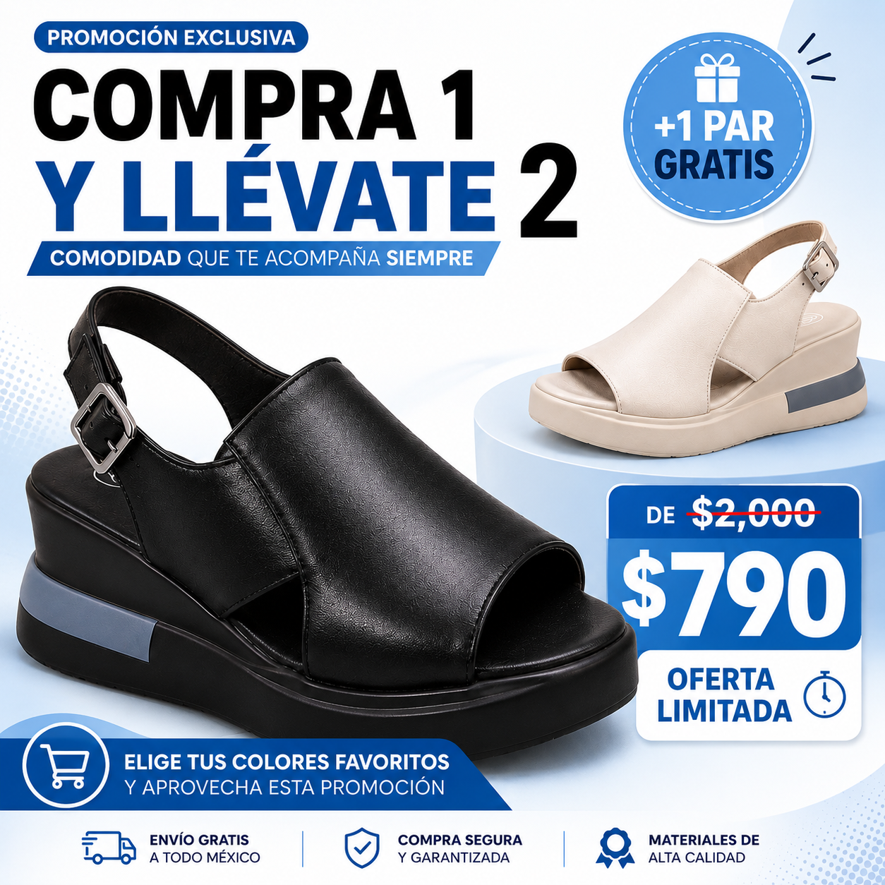 🔥 COMPRA 1 Y LLÉVATE 2 | Sandalia Ortopédica Belevita
